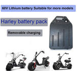 Harley स्कूटर मोटरसाइकिल के लिए 60V 12Ah लिथियम आयन बैटरी पैक